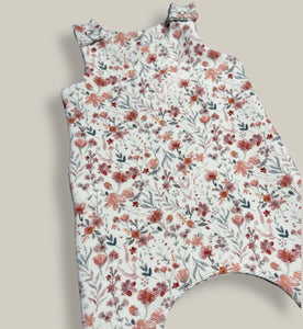 Floral Rib Romper 0-3m